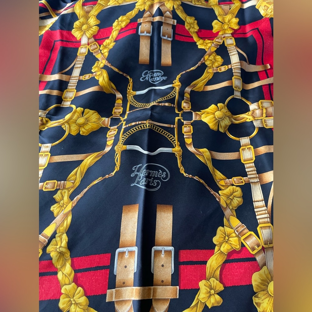 Hermes ‘Grand Manege’ silk scarf